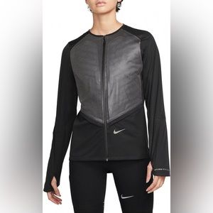 New Nike Women’s Storm-fit ADV Run Division Down-fill Running Jacket in black